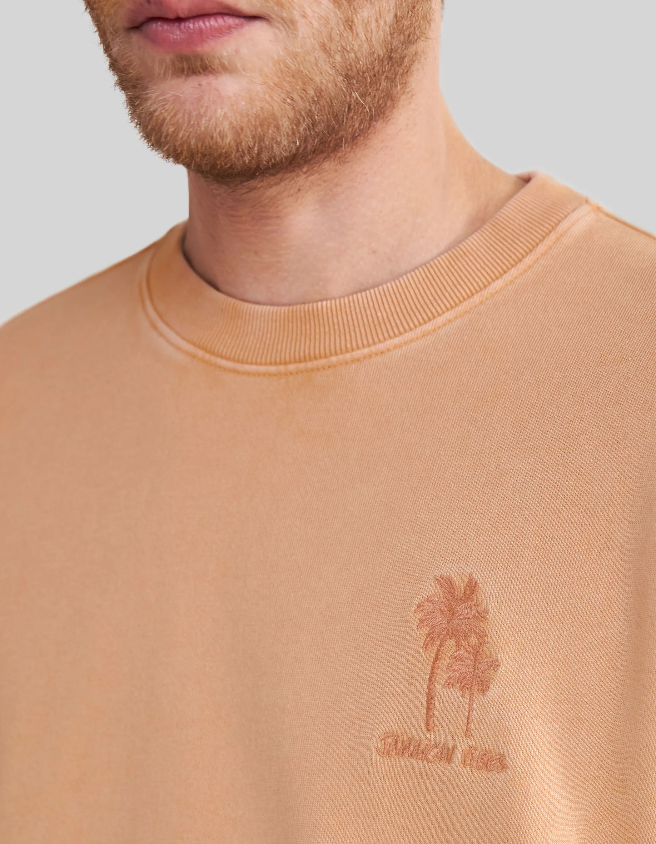 Sweat sable coton bio broderie palmiers Homme