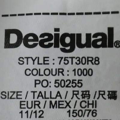 T-shirt blanc et rouge imprimé papillons rouges - Fille - Desigual - Taille 11/12 ans