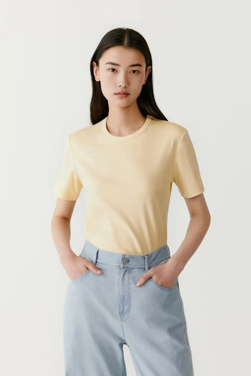 T-shirt en coton à col rond