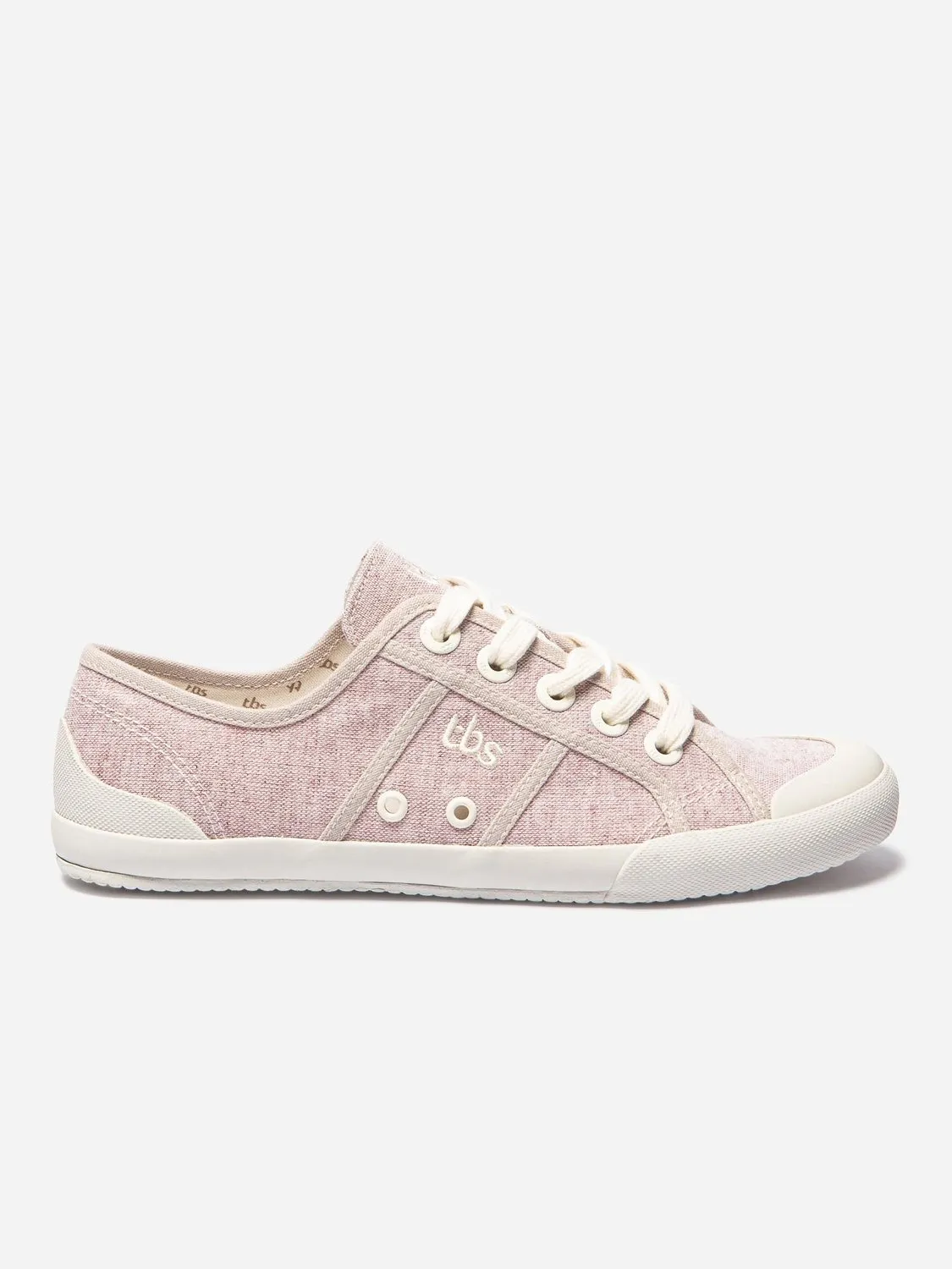 Tennis Femme En Toile Gris Rosé tbs